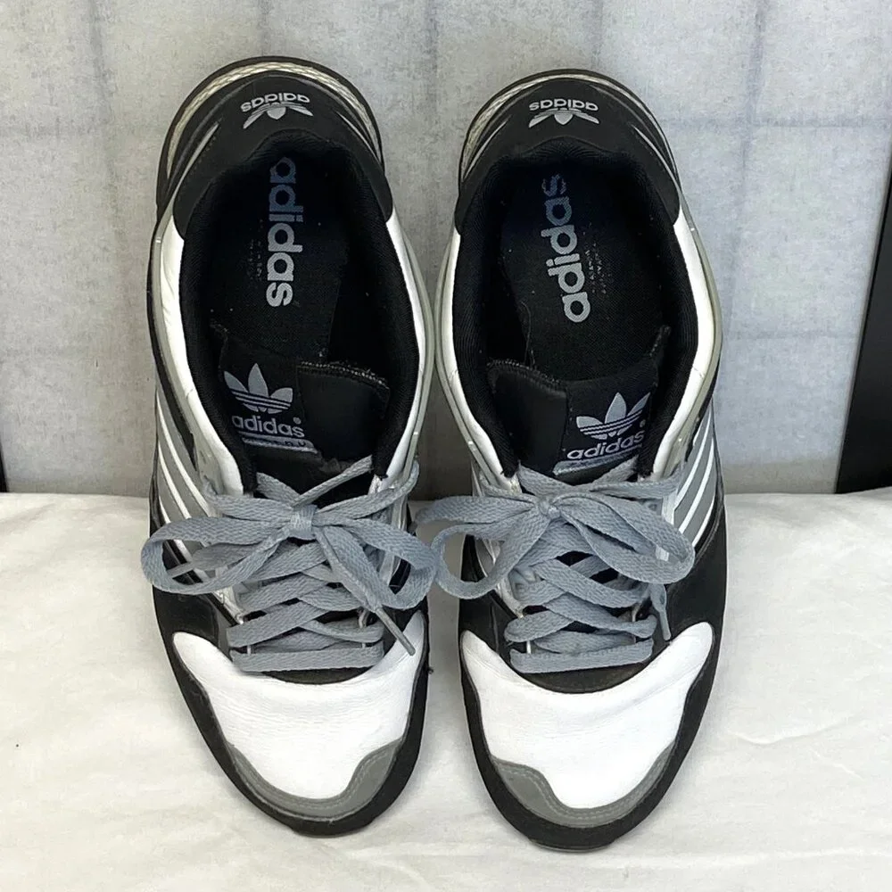 Adidas ZXZ ADV 2008 Retro Black Grey White 10.5 Lace Up Low Top Running Shoes